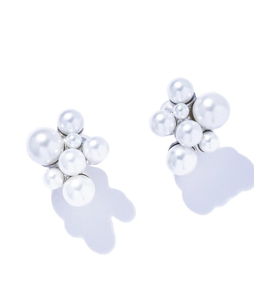 IRIS47(イリスフォーセブン)の「【IRIS 47】breath earring/ブレス イヤリング BO174(イヤリング・レディース・ホワイト・FREE)」の4枚目の写真