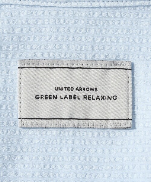 green label relaxing(グリーンレーベルリラクシング)の「Pラッカン ソリッド スタンダード スナップ ボタンダウン シャツ -イージーアイロン・吸水速乾-(ビジネスシャツ・メンズ・ネイビー/ホワイト/ライトブルー・XL/L/M/S)」の15枚目の写真
