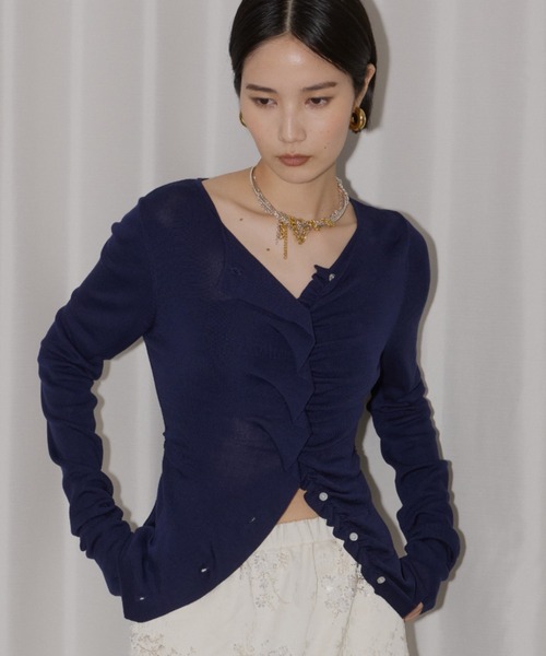 yae エブリデイスリムフィットカーディガン Everyday slim fit cardigan / エブリデイスリムフィットカーディガン