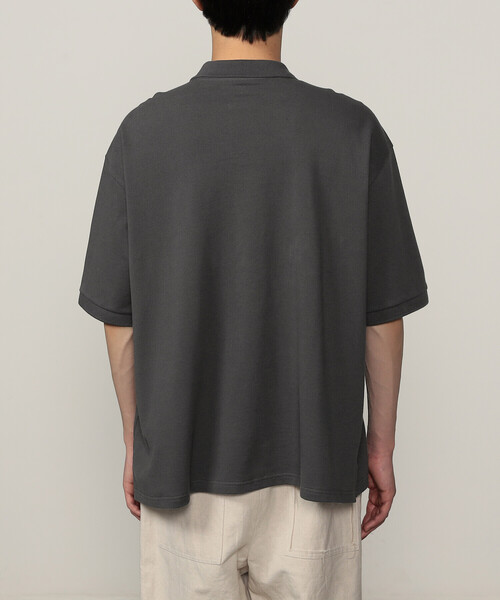 DANTON（ダントン）の「【STORE EXCLUSIVE】MEN'S COTTON PIQUE POLO SHIRT（ポロシャツ・メンズ・ライトグレー/ダークグリーン/ブラック/チャコール・S/M/L）」の10枚目の写真