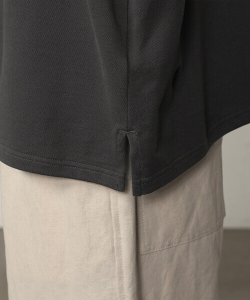 DANTON（ダントン）の「【STORE EXCLUSIVE】MEN'S COTTON PIQUE POLO SHIRT（ポロシャツ・メンズ・ライトグレー/ダークグリーン/ブラック/チャコール・S/M/L）」の13枚目の写真