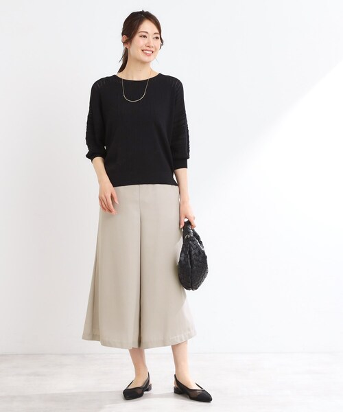 Reflect（リフレクト）の「【UVカット／マシンウォッシュ可】フレアスカーチョ（その他パンツ・レディース・ブラック/オリーブ/ベージュ・09/11/05/07/13/15 /17）」の15枚目の写真