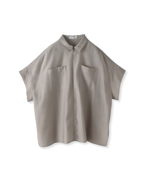 MAYSON GREY / メイソングレイ ラフィーネクロスハーフジップブラウス≪手洗い可能 / セットアップ対応≫ ラフィーネクロスハーフジップブラウス≪手洗い可能