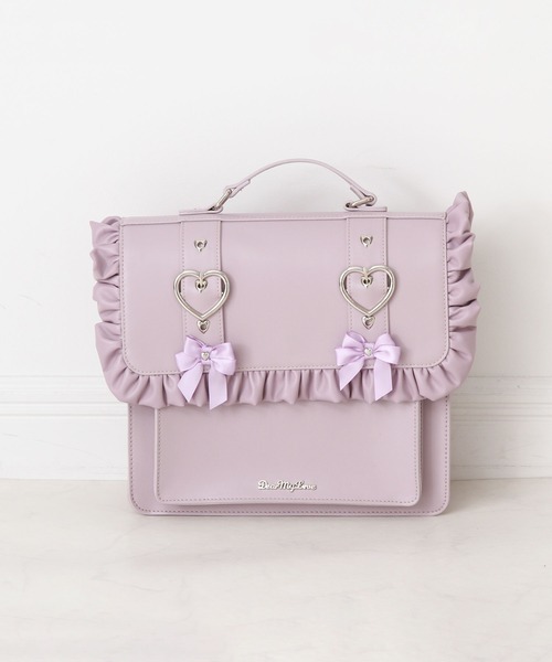 DearMyLove（ディアマイラブ）の「ときめきハートフリルショルダー痛バッグ（ショルダーバッグ・レディース・ホワイト/レッド/イエロー/オレンジ/ラベンダー/ミント/ベビーピンク/サックスブルー/ブラック/ブルー・FREE）」の7枚目の写真