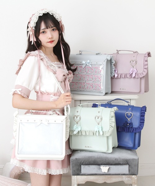 ゆぃ様♡スマイルバッグ スマイルキラキラバッグ【黒】 | Ladies KAWAI Official EC Site