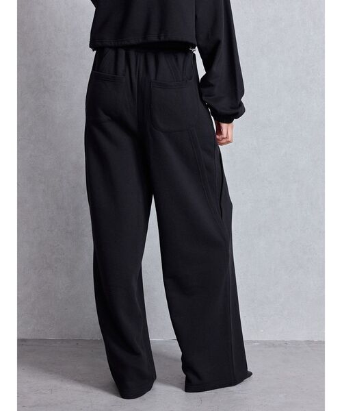 GYDA（ジェイダ）の「GG switch sideスウェットワイドパンツ（スウェットパンツ・レディース・ライトグレー/ブラック・FREE）」の15枚目の写真