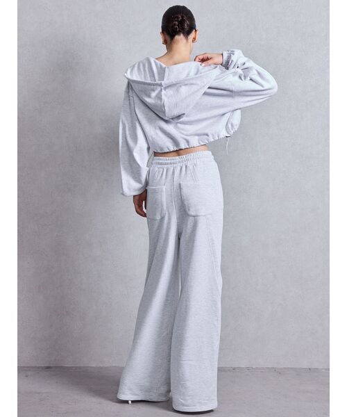 GYDA（ジェイダ）の「GG switch sideスウェットワイドパンツ（スウェットパンツ・レディース・ライトグレー/ブラック・FREE）」の20枚目の写真