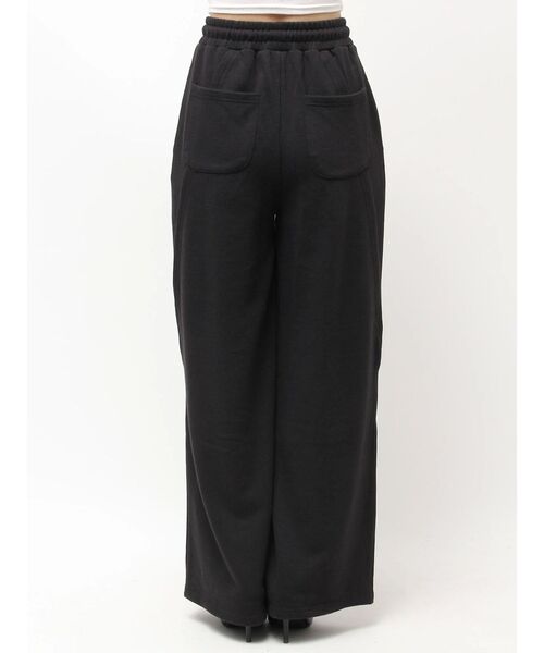 GYDA（ジェイダ）の「GG switch sideスウェットワイドパンツ（スウェットパンツ・レディース・ライトグレー/ブラック・FREE）」の6枚目の写真