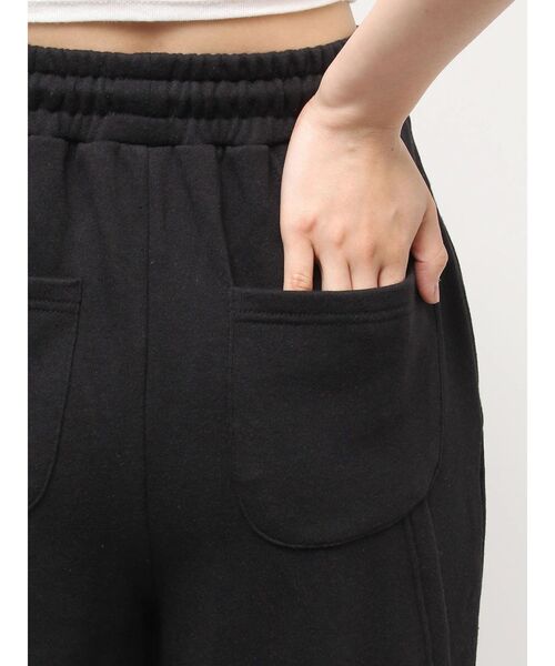 GYDA（ジェイダ）の「GG switch sideスウェットワイドパンツ（スウェットパンツ・レディース・ライトグレー/ブラック・FREE）」の8枚目の写真