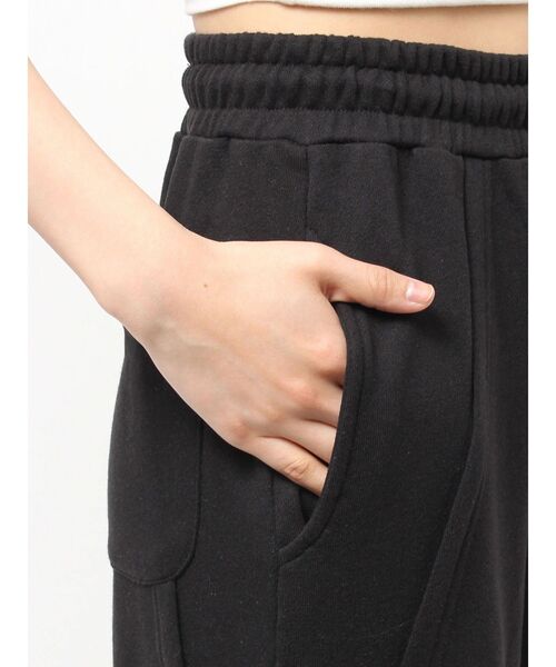 GYDA（ジェイダ）の「GG switch sideスウェットワイドパンツ（スウェットパンツ・レディース・ライトグレー/ブラック・FREE）」の9枚目の写真