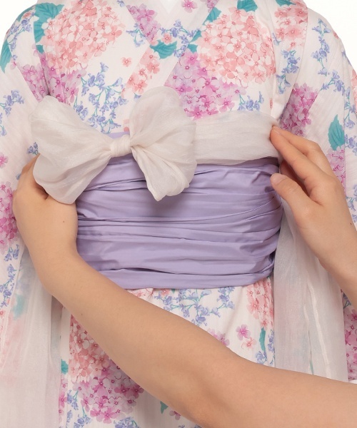 petit main（プティマイン）の「紫陽花浴衣（浴衣・キッズ・ライトピンク/ネイビー・110cm/90cm/100cm/130cm/120cm）」の20枚目の写真
