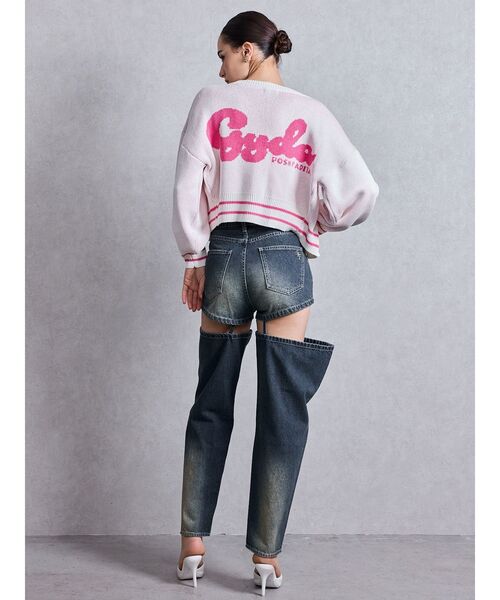 GYDA(ジェイダ)の「GD LINEサマーニットカーディガン(カーディガン/ボレロ・レディース・オフホワイト/ライトグレー/チャコールグレー・FREE)」の7枚目の写真