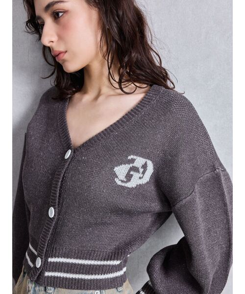 GYDA(ジェイダ)の「GD LINEサマーニットカーディガン(カーディガン/ボレロ・レディース・オフホワイト/ライトグレー/チャコールグレー・FREE)」の10枚目の写真