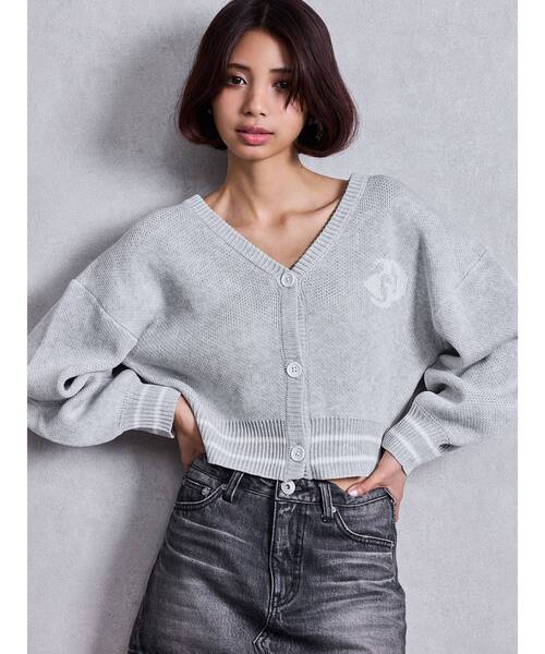 GYDA(ジェイダ)の「GD LINEサマーニットカーディガン(カーディガン/ボレロ・レディース・オフホワイト/ライトグレー/チャコールグレー・FREE)」の13枚目の写真