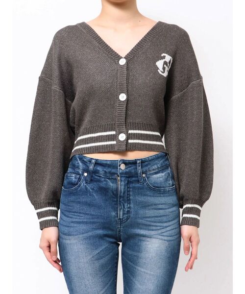 GYDA(ジェイダ)の「GD LINEサマーニットカーディガン(カーディガン/ボレロ・レディース・オフホワイト/ライトグレー/チャコールグレー・FREE)」の17枚目の写真