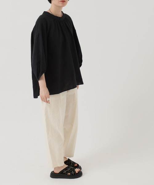 journal standard luxe Ｌダンガリーハイネックパフスリーブ JOURNAL STANDARD LUXE（ジャーナルスタンダード ラックス）の