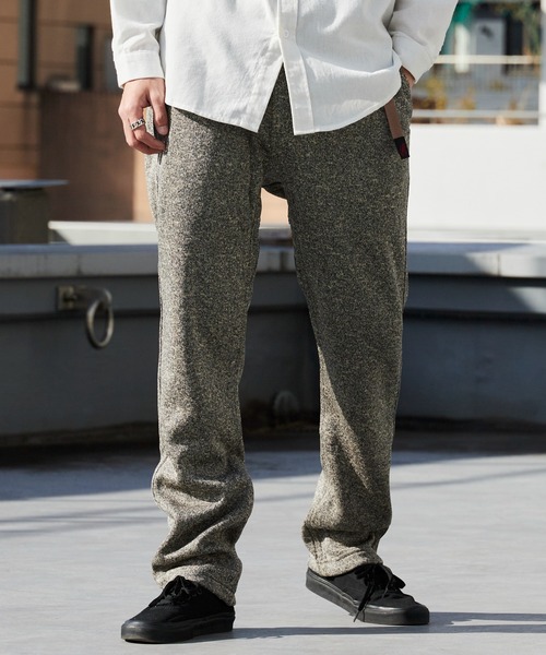 Gramicci（グラミチ）の「Gramicci/グラミチ BONDING KNIT FLEECE NN-PANT CROPPED マイクロフリース テーパード ナローパンツ（スウェットパンツ・メンズ・ヘザーグレー/オートミール/オリーブ/ヘザーチャコール/ブラック/チャコール・XXL/XL/M/S/L）」の6枚目の写真