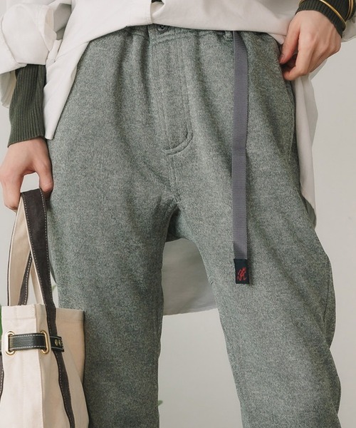 Gramicci（グラミチ）の「Gramicci/グラミチ BONDING KNIT FLEECE NN-PANT CROPPED マイクロフリース テーパード ナローパンツ（スウェットパンツ・メンズ・ヘザーグレー/オートミール/オリーブ/ヘザーチャコール/ブラック/チャコール・XXL/XL/M/S/L）」の7枚目の写真