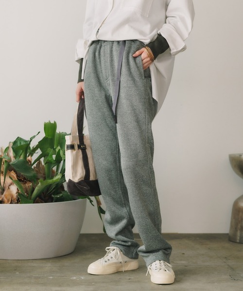 Gramicci（グラミチ）の「Gramicci/グラミチ BONDING KNIT FLEECE NN-PANT CROPPED マイクロフリース テーパード ナローパンツ（スウェットパンツ・メンズ・ヘザーグレー/オートミール/オリーブ/ヘザーチャコール/ブラック/チャコール・XXL/XL/M/S/L）」の9枚目の写真