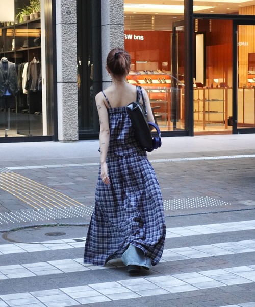 TEEN BOOP（ティーンブープ）の「チェックギャザーキャミ（シャツ/ブラウス・レディース・ネイビー/レッド・FREE）」の16枚目の写真