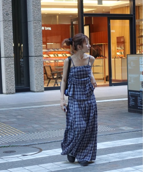 TEEN BOOP（ティーンブープ）の「チェックギャザーキャミ（シャツ/ブラウス・レディース・ネイビー/レッド・FREE）」の17枚目の写真