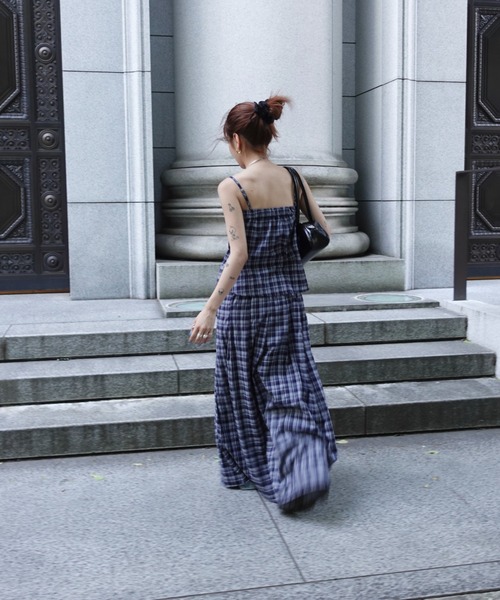 TEEN BOOP（ティーンブープ）の「チェックギャザーキャミ（シャツ/ブラウス・レディース・ネイビー/レッド・FREE）」の15枚目の写真