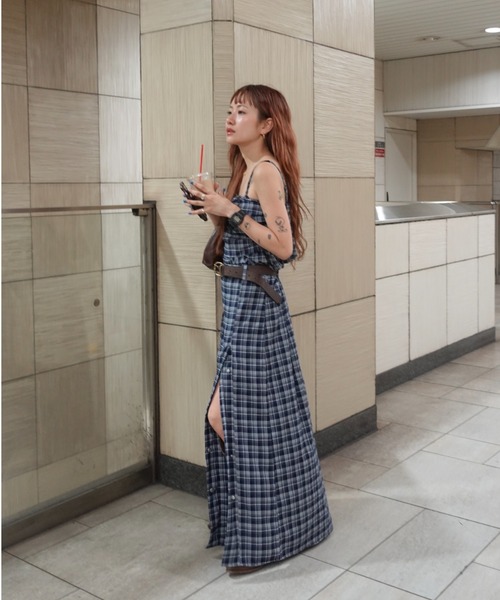 TEEN BOOP（ティーンブープ）の「チェックギャザーキャミ（シャツ/ブラウス・レディース・ネイビー/レッド・FREE）」の22枚目の写真