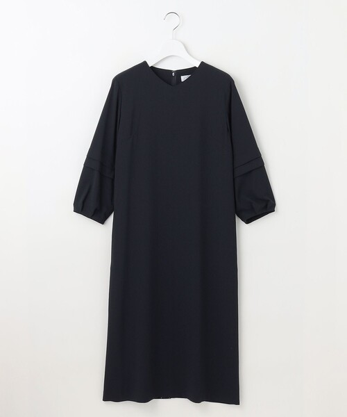 J.PRESS(ジェイプレス)の「【洗える・吸水速乾・接触冷感・セットアップ対応】Light ジョーゼット ワンピース(ワンピース・レディース・ネイビー系/ベージュ系/ブラック系・9/11)」の8枚目の写真