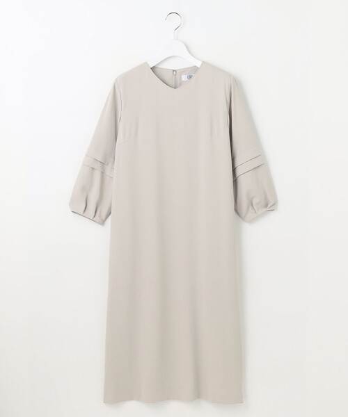 J.PRESS(ジェイプレス)の「【洗える・吸水速乾・接触冷感・セットアップ対応】Light ジョーゼット ワンピース(ワンピース・レディース・ネイビー系/ベージュ系/ブラック系・9/11)」の9枚目の写真