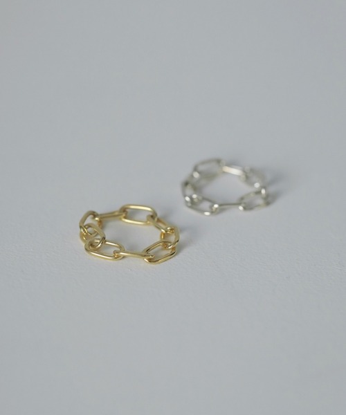 anuke(アンヌーク)の「Volume Chain Ring(リング・レディース・シルバー/ゴールド・FREE)」の3枚目の写真