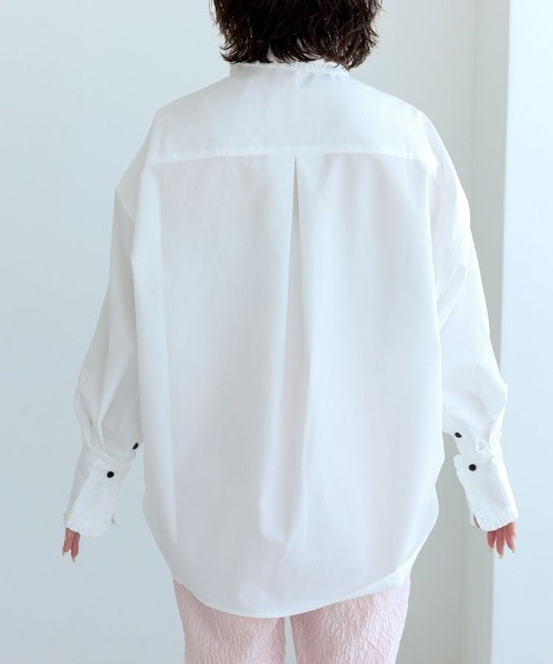 撥水フリルオーバーシャツ（シャツ/ブラウス）｜DONOBAN（ドノバン）の