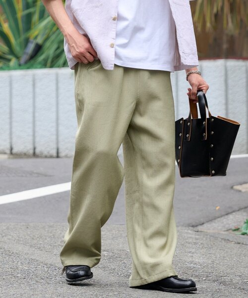 CIAOPANIC TYPY（チャオパニックティピー）の「テックリネンブラッシュドオーバーパンツ（スラックス・メンズ・グレー/ブラック/カーキ・LARGE/MEDIUM）」の3枚目の写真