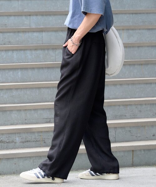 CIAOPANIC TYPY（チャオパニックティピー）の「テックリネンブラッシュドオーバーパンツ（スラックス・メンズ・グレー/ブラック/カーキ・LARGE/MEDIUM）」の17枚目の写真