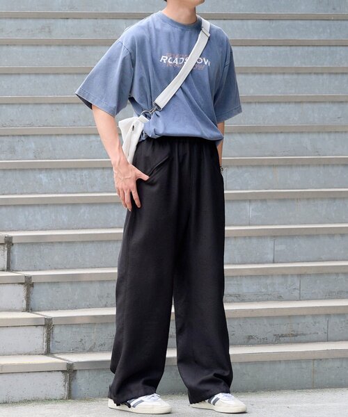 CIAOPANIC TYPY（チャオパニックティピー）の「テックリネンブラッシュドオーバーパンツ（スラックス・メンズ・グレー/ブラック/カーキ・LARGE/MEDIUM）」の19枚目の写真