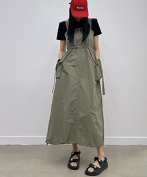 グラマラスジェーンのワンピース セール】レーヨンギャザーキャミワンピース（ドレス