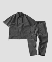 TOBEE（トゥビー）の「【TOBEE】セットアップ 2点セット ビッグシルエットオープンカラー半袖シャツ & テーパードスラックス（セットアップ）」