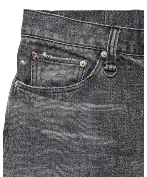 DAMAGED DENIM REGULAR-FIT JEANS（デニムパンツ）｜uniform
