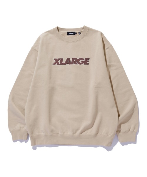 XLARGE（エクストララージ）の「【販売終了】STANDARD LOGO CREWNECK SWEATSHIRT（スウェット・メンズ・アッシュ/ベージュ/ブラック/オリーブ・S/M/L/XL/XXL）」の3枚目の写真