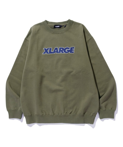 XLARGE（エクストララージ）の「【販売終了】STANDARD LOGO CREWNECK SWEATSHIRT（スウェット・メンズ・アッシュ/ベージュ/ブラック/オリーブ・S/M/L/XL/XXL）」の4枚目の写真