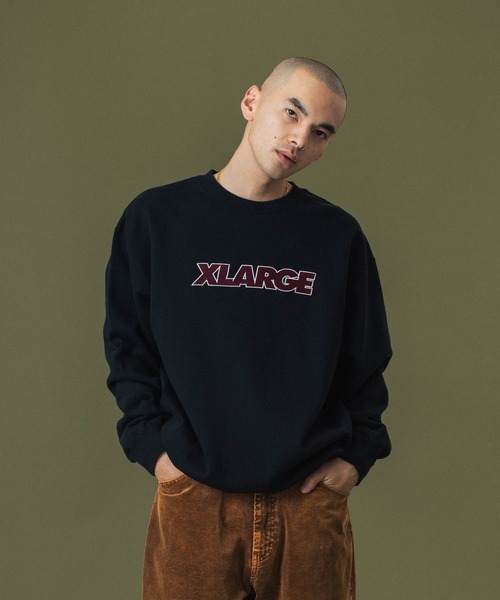 XLARGE（エクストララージ）の「【販売終了】STANDARD LOGO CREWNECK SWEATSHIRT（スウェット・メンズ・アッシュ/ベージュ/ブラック/オリーブ・S/M/L/XL/XXL）」の18枚目の写真