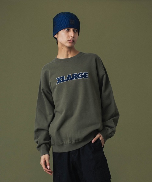 XLARGE（エクストララージ）の「【販売終了】STANDARD LOGO CREWNECK SWEATSHIRT（スウェット・メンズ・アッシュ/ベージュ/ブラック/オリーブ・S/M/L/XL/XXL）」の13枚目の写真