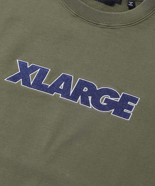 XLARGE（エクストララージ）の「【販売終了】STANDARD LOGO CREWNECK SWEATSHIRT（スウェット・メンズ・アッシュ/ベージュ/ブラック/オリーブ・S/M/L/XL/XXL）」の8枚目の写真