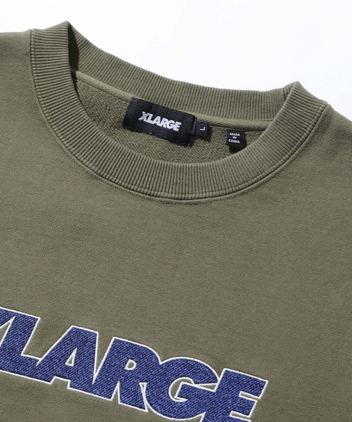 XLARGE（エクストララージ）の「【販売終了】STANDARD LOGO CREWNECK SWEATSHIRT（スウェット・メンズ・アッシュ/ベージュ/ブラック/オリーブ・S/M/L/XL/XXL）」の7枚目の写真