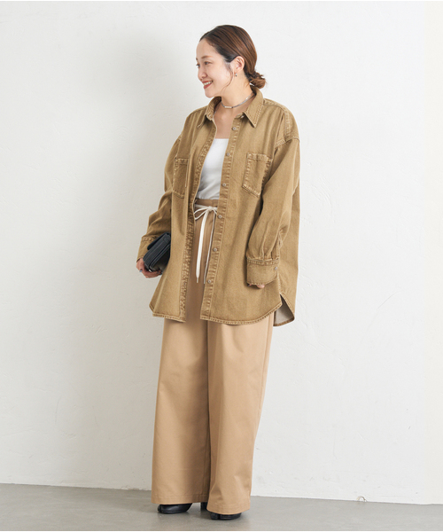 JOURNAL STANDARD(ジャーナルスタンダード)の「《追加》ライトオンスデニムシャツ(シャツ/ブラウス・レディース・キャメル/ブルー系その他/ブラック系その他・FREE)」の16枚目の写真