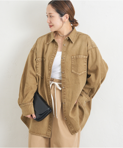 JOURNAL STANDARD(ジャーナルスタンダード)の「《追加》ライトオンスデニムシャツ(シャツ/ブラウス・レディース・キャメル/ブルー系その他/ブラック系その他・FREE)」の18枚目の写真