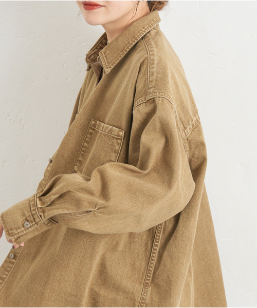 JOURNAL STANDARD(ジャーナルスタンダード)の「《追加》ライトオンスデニムシャツ(シャツ/ブラウス・レディース・キャメル/ブルー系その他/ブラック系その他・FREE)」の20枚目の写真