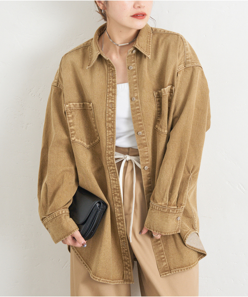 JOURNAL STANDARD(ジャーナルスタンダード)の「《追加》ライトオンスデニムシャツ(シャツ/ブラウス・レディース・キャメル/ブルー系その他/ブラック系その他・FREE)」の21枚目の写真