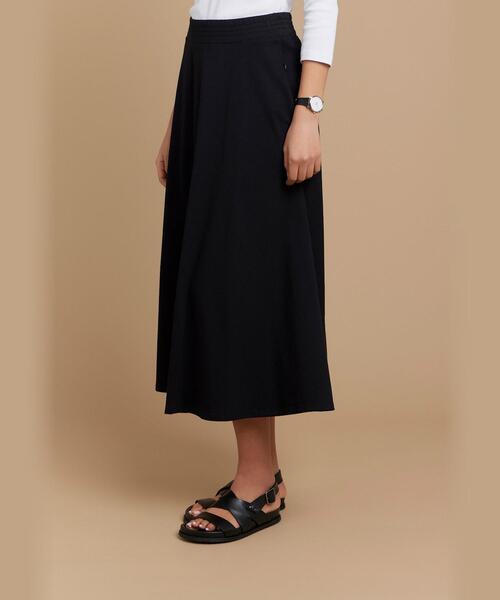 agnes b.(アニエスベー)の「コットン ロング フレアスカート ”Milaine”(スカート・レディース・ブラック・1/2/3)」の3枚目の写真