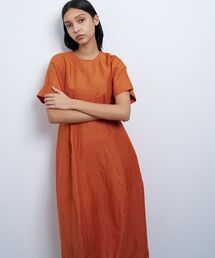 ランバンオンブルー　ブラウンラメワンピース トリプルクロスジャンスカワンピース|LANVIN en Bleu | LANVIN