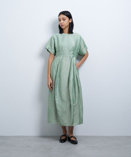 セール】リネンカールマイヤーワンピース（ワンピース）｜LANVIN